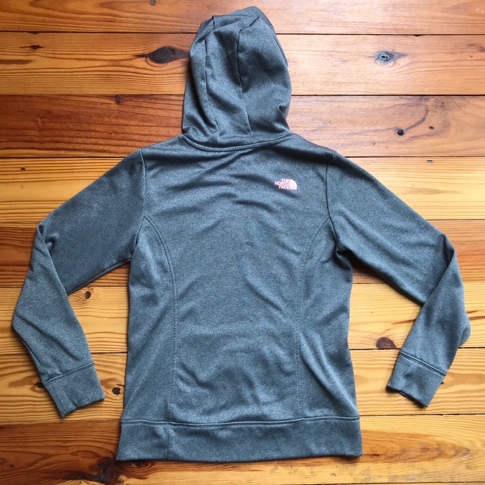 North Face Gray Pink Hoodie, EUC, M - Picture 11 of 13